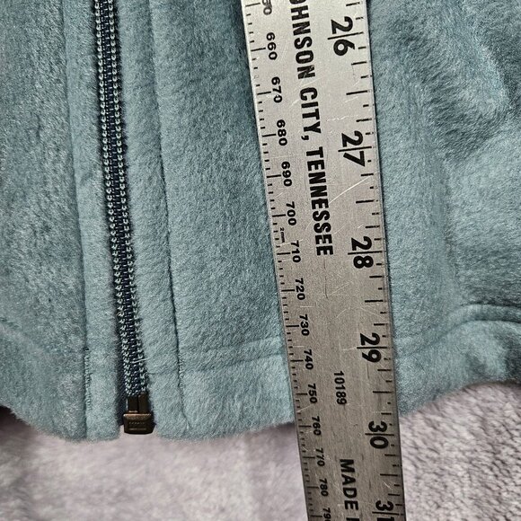 Columbia Fleece full zip jacket Mens XXL Blue zip pockets high neck Outdoor Gorp - Picture 7 of 13